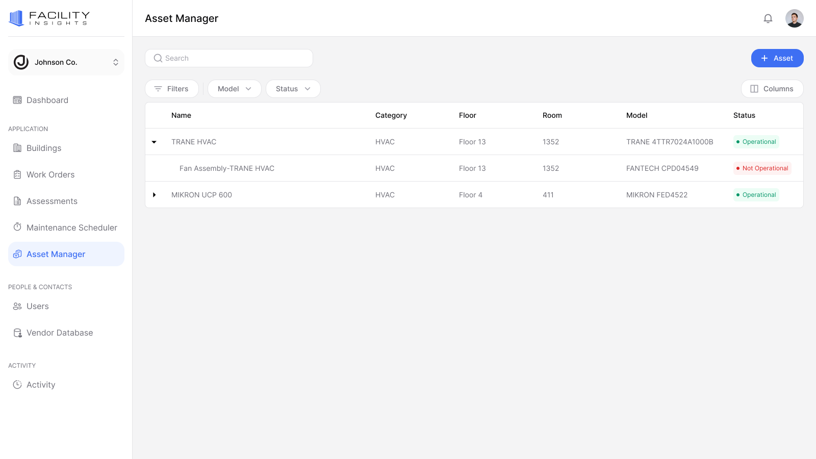 Intelligent Asset & Vendor Manager