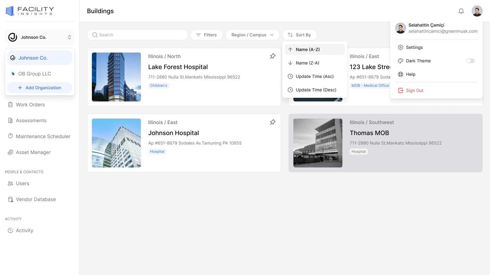 Portfolio & Building Management